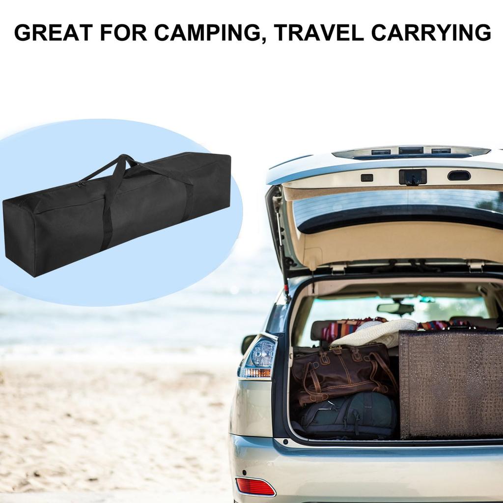 PATIKIL 47" Camp Chair Replacement Bag Set of 2 Nylon Collapsible Carry Bags with Shoulder Strap for Outdoor Camping Black