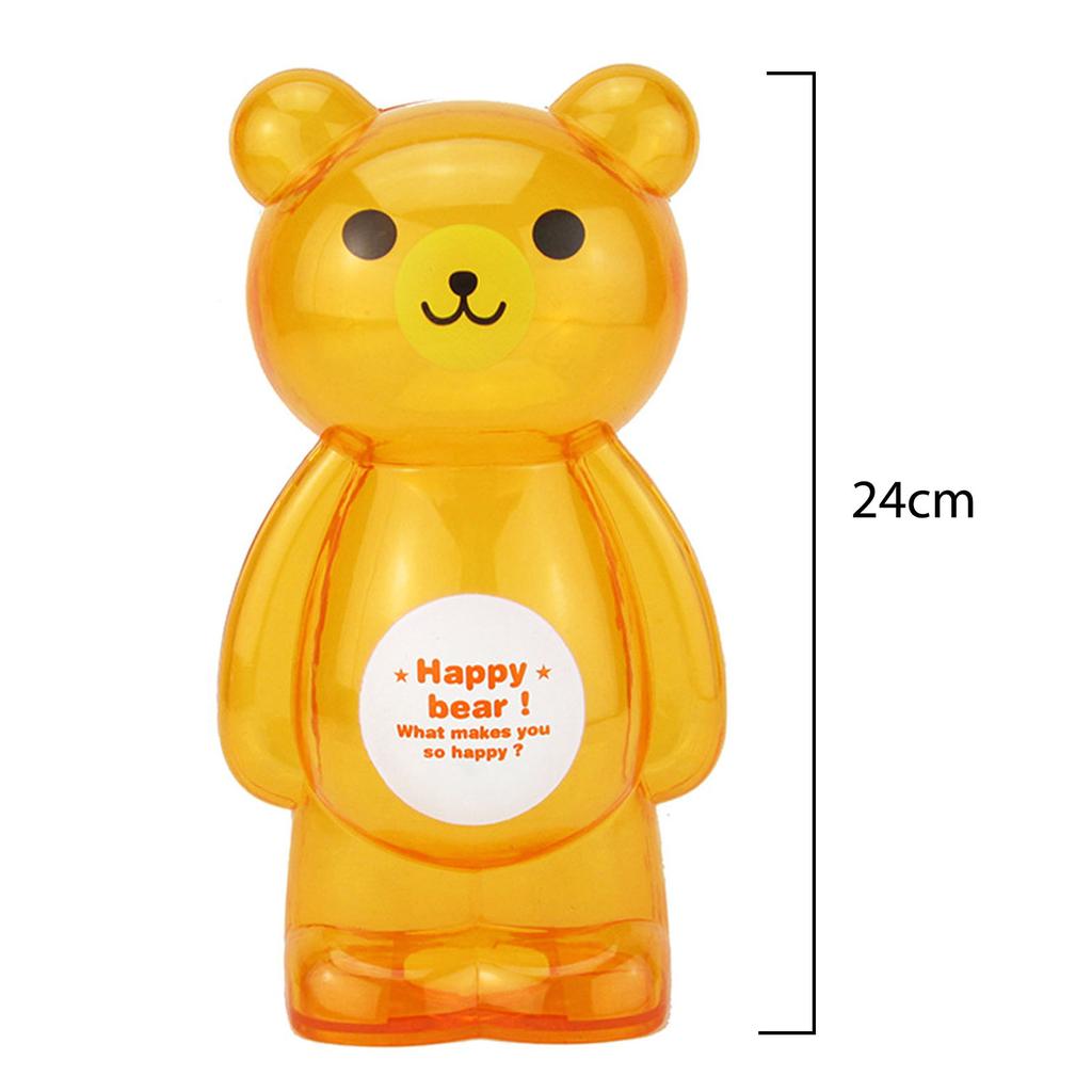 Пластиковые копилки для монет в форме медведя и свиньи, прозрачные, мультяшные, креативный подарок для детей, идеально подходят для подарка на день рождения ребенку