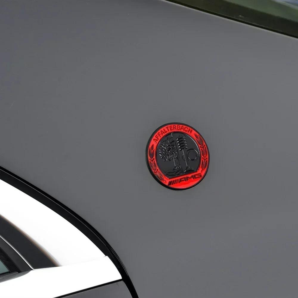 Автомобильная наклейка Новая 2025 Для Mercedes Benz Новый 3D Металлический значок автомобиля AMG Яблоня Наклейка для украшения кузова багажника Аксессуар для Merced
