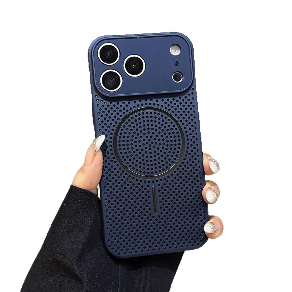 Полый магнитный чехол с теплоотводом для iPhone 17 Pro Max - Дышащая полная защита из поликарбоната