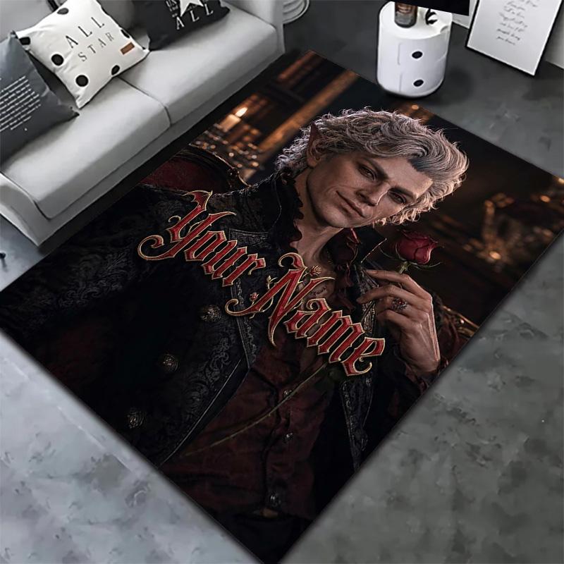 Astarion Ancunin Gothic Romance Custom Name Carpet Rug For Living Room Bedroom Home Sofa Decoration Kids Play Nonslip Floor Mat