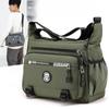 Men's Messenger Bag Crossbody Shoulder Bags Small Sling Pack for Work Waterproof Oxford Packs Satchel Purse