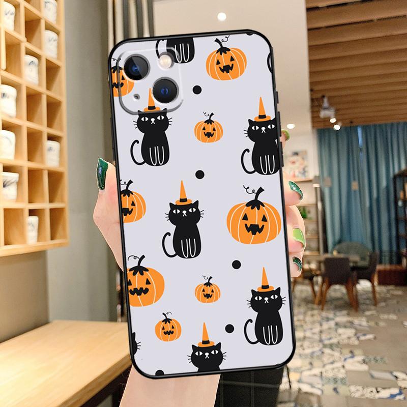 Эстетичный чехол для телефона на Хэллоуин для iPhone 15 Pro Max 14 13 12 11 16 17 Pro Max mini 15 16 Plus 16e 17 Air Cover