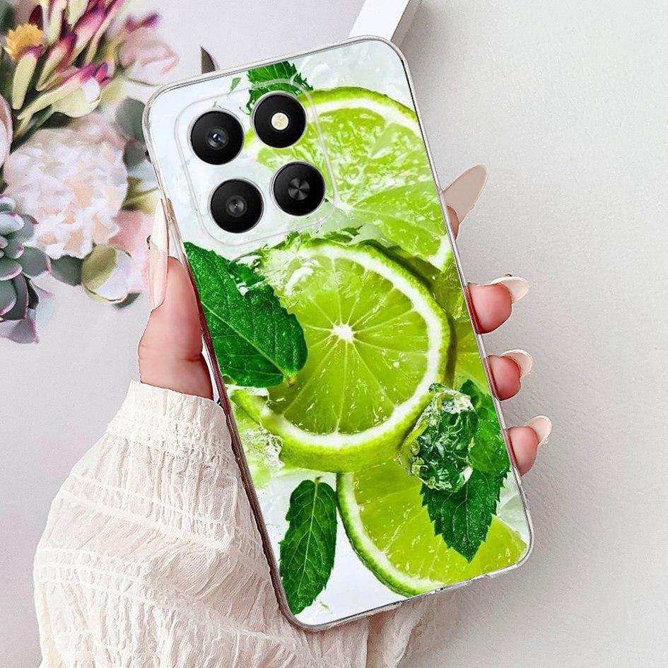 For Honor 400 Smart 2025 Case Fashion Bamboo Flower Soft Silicone Clear Bumper Protective Cover For Honor 400 Lite ABR-NX1 Funda