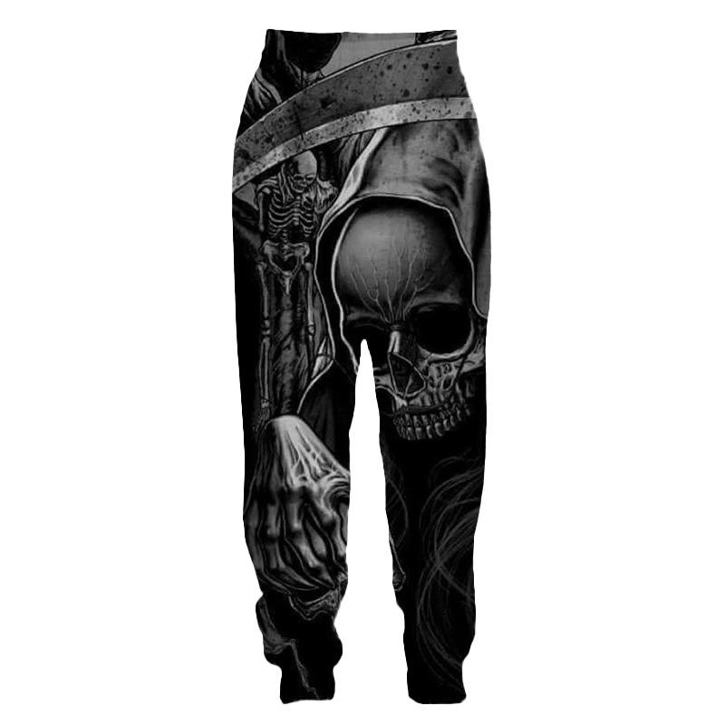 Spring Autumn Men's Pants Fashion Trousers Casual Man Sports Skull 3D Printed Streetwear Sweatpants Big Size Men Clothing S-6XL