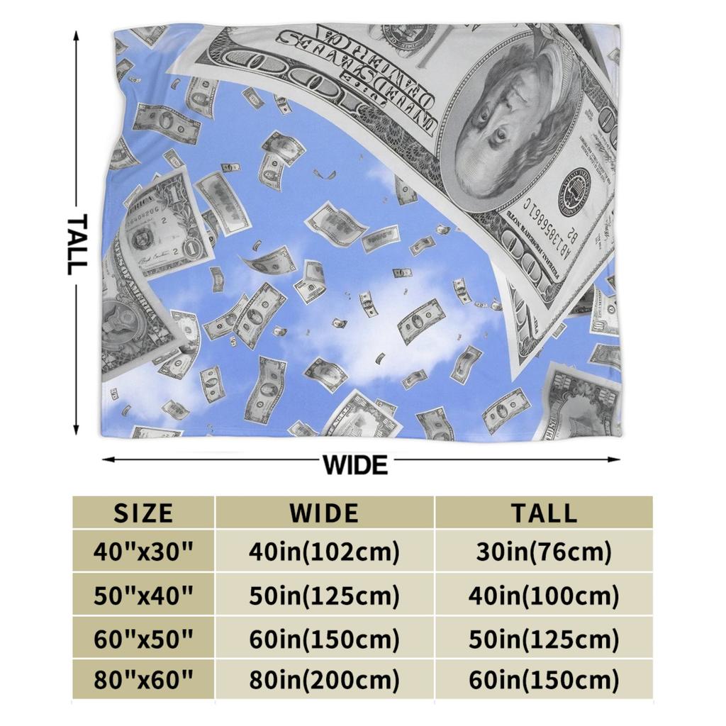 Play money Flannel Blanket Warm Soft Bedding Throws for Couch Bed Travel Aesthetic Bedspread Sofa Bed Cover