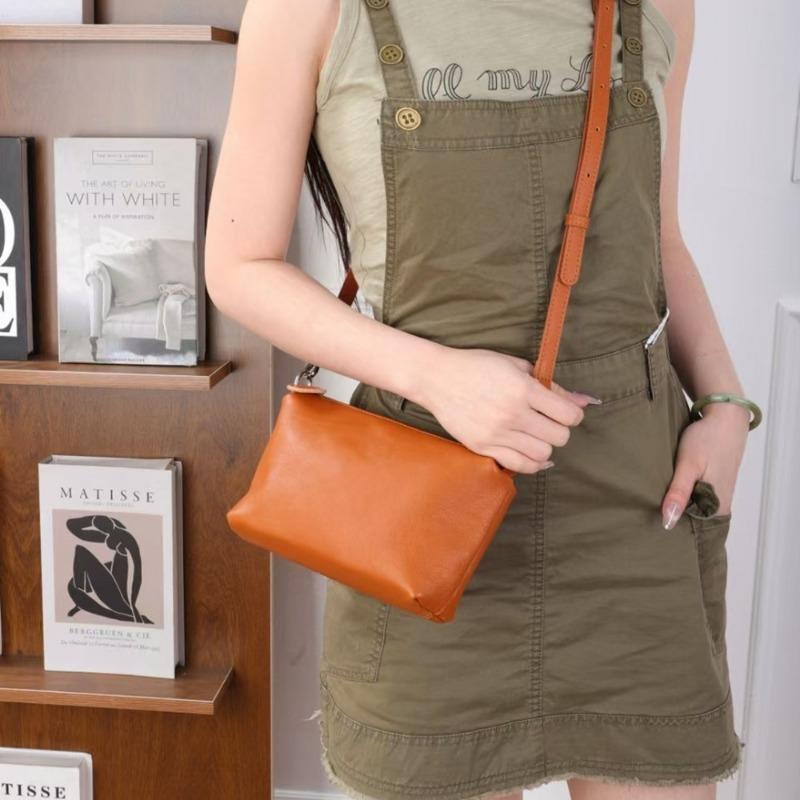 Маленькая сумка из натуральной кожи, модная сумка через плечо, универсальная маленькая квадратная сумка, сумка подмышкой