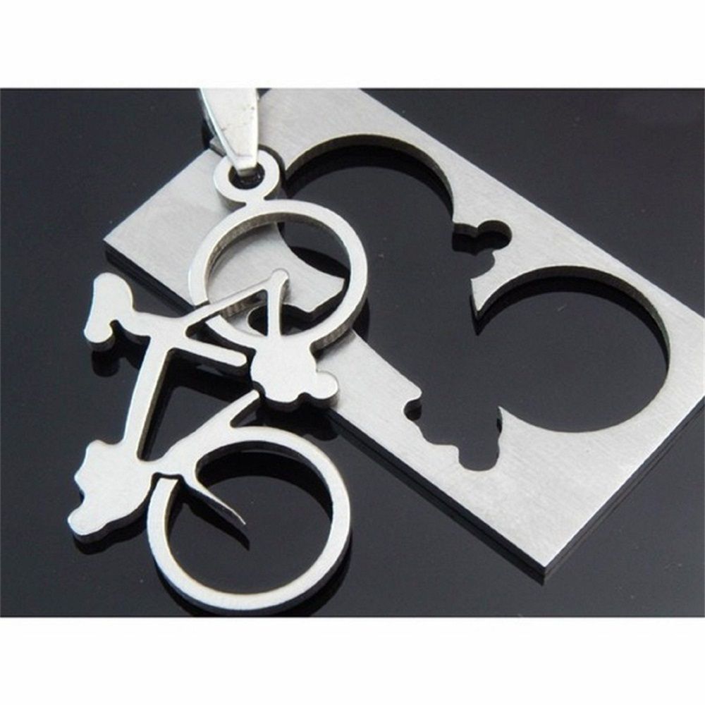 Mens Unique Steel 50CM Stainless Chain Bike Jewellery Silver Necklace