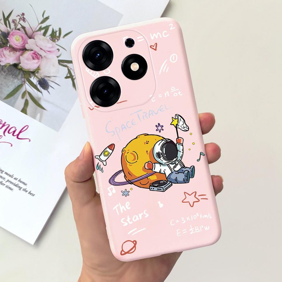 Для Tecno Spark 10 Pro 10C Spark 9 Pro 9T Spark 8C Spark 7 Чехол для телефона Черное Небо Луна Ночь Стильный Бампер Оболочка Жидкий Силикон