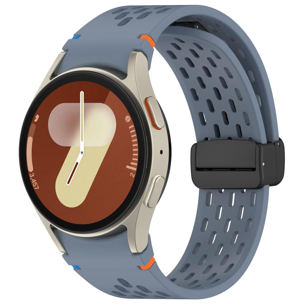 20-мм ремешки для Samsung Galaxy Watch 7 5 Pro 6 5 4 Магнитная застежка Силиконовый ремешок correa Galaxy watch 6 Classic Без зазоров Браслет