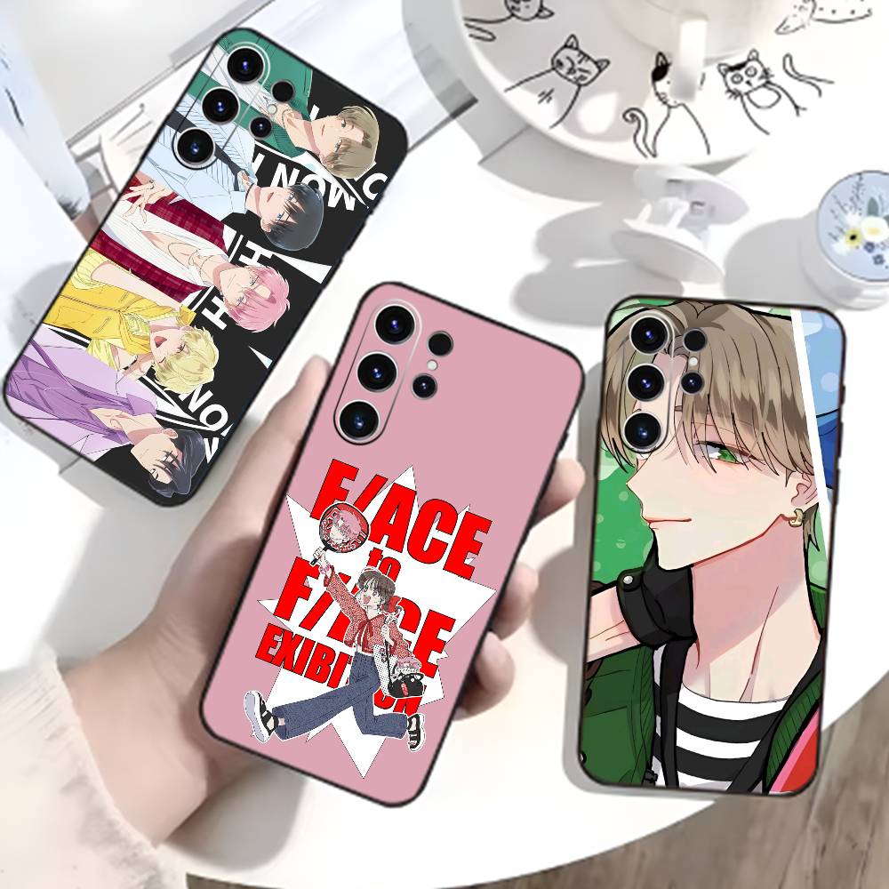 Чехол для телефона F-Tamon B-Side для Samsung S26,S25,S24,S23,S22,S30,S21,Ultra,Plus,FE 5G Черный Мягкая крышка