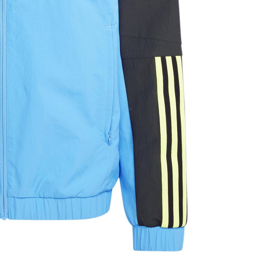adidas Куртка мужская с воротником-стойкой на молнии, модная, синяя IS7282