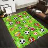 Soccer-Themed Cartoon Carpet with "Goal!" Text and Football Pattern Suitable for use as an anti-slip for living room bedroom sofas