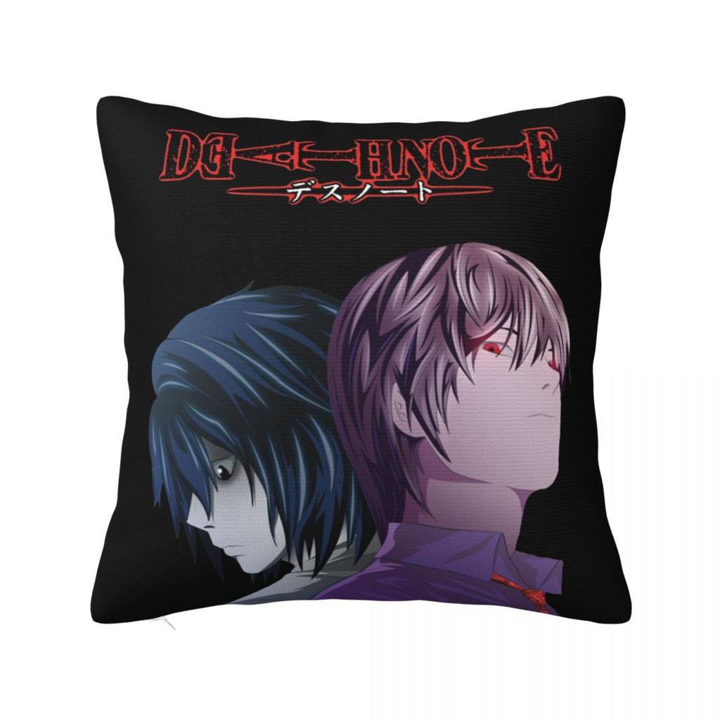 Girl And Dead Pillow Case Anime Death Note Japan Manga Cushion Covers Funny Decor Pillowcover for Living Room