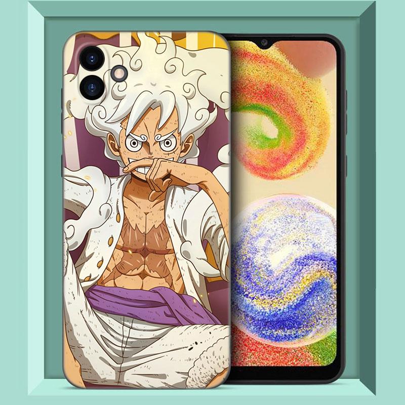 Luffy's Gear 5 аниме черный силиконовый чехол для телефона Samsung Galaxy A01 A03 Core A04 E A02 A05 A10 A20 A21 A30 A50 S A6 A8 Plus A7