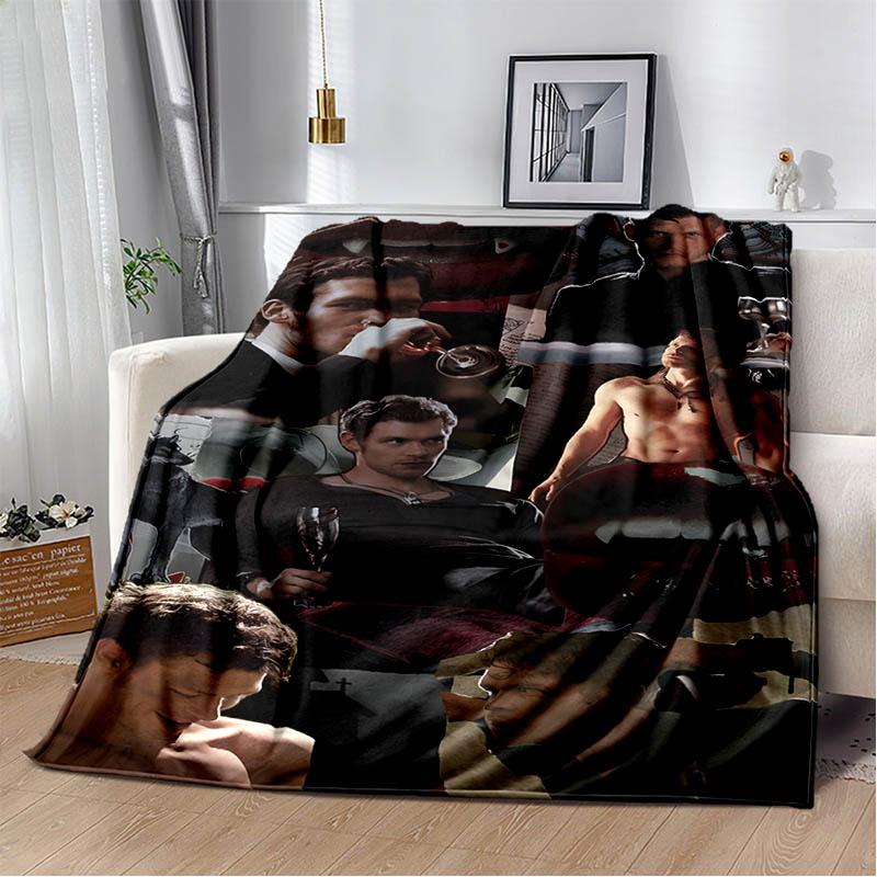 3D Klaus Mikaelson printed blankets picnic blanket Warm Flannel blankets Soft and comfortable blanket bed linings Birthday Gift