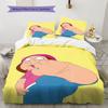 Meg Griffin Pattern Bedding Home Decoration Birthday Gift ( 1 duvet cover + 2 pillowcase, without core),fan merchandise.