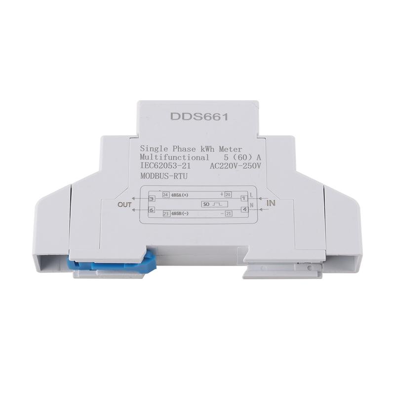 Single Phase Backlight Wattmeter Power LCD Digital Display Consumption Meter KWh 60A 110V 230VAC 50Hz Watt Din Rail Energy Meter