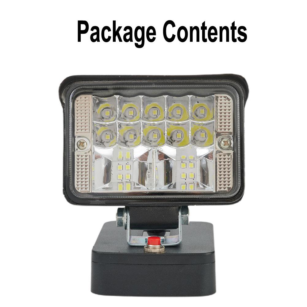 Work Light For RIDGID/AEG 18V LED Without Battery Torch Flood Light High Brightness Li-Ion 30W Power Low Voltage Work Light
