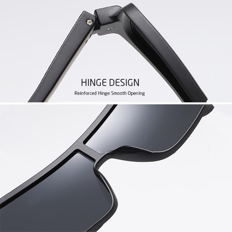 Мужские солнцезащитные очки, модные квадратные солнцезащитные очки с соединенным корпусом, для вождения на открытом воздухе, велосипедные очки, очки без поляризации