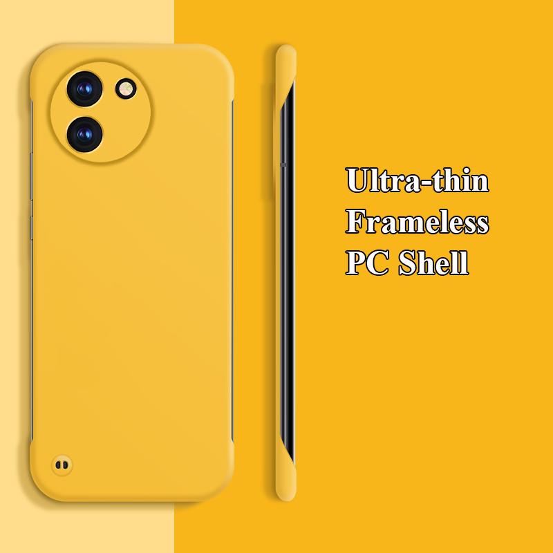 Ультратонкий безрамный матовый чехол для ПК с защитой от отпечатков пальцев для vivo Y200 Y200i Y200t GT Y78 Y78t Plus, противоударный чехол-накладка