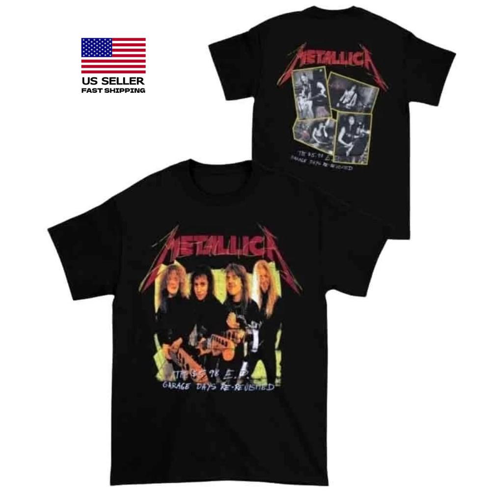 Новая одежда Metallica Garage Days Фото Хэви-метал группа Футболка badhabitmerch Унисекс Футболка
