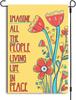 Imagine All The People Living Life In Peace Garden Ag, Wildowers Art Yard Ag, Welcome Garden Ag, Garden Art Decorati GGO