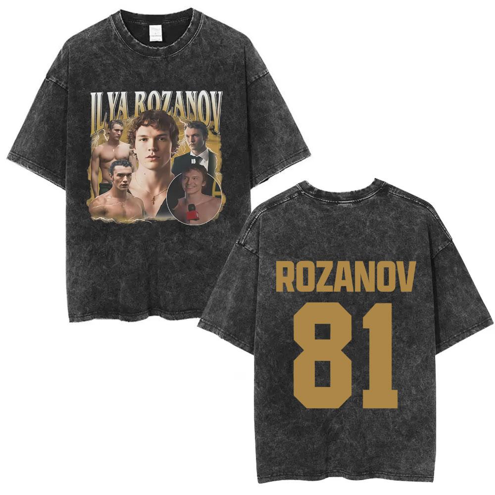 Heated Rivalry Shane Hollander Ilya Rozanov Hollanov washed Vintage Tshirt Men Women Fashion Oversized T Shirts Streetwear
