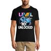 Men's Gaming T-Shirt Level 10 Unlocked - Gift for 10th Birthday - 10th Birthday Gift