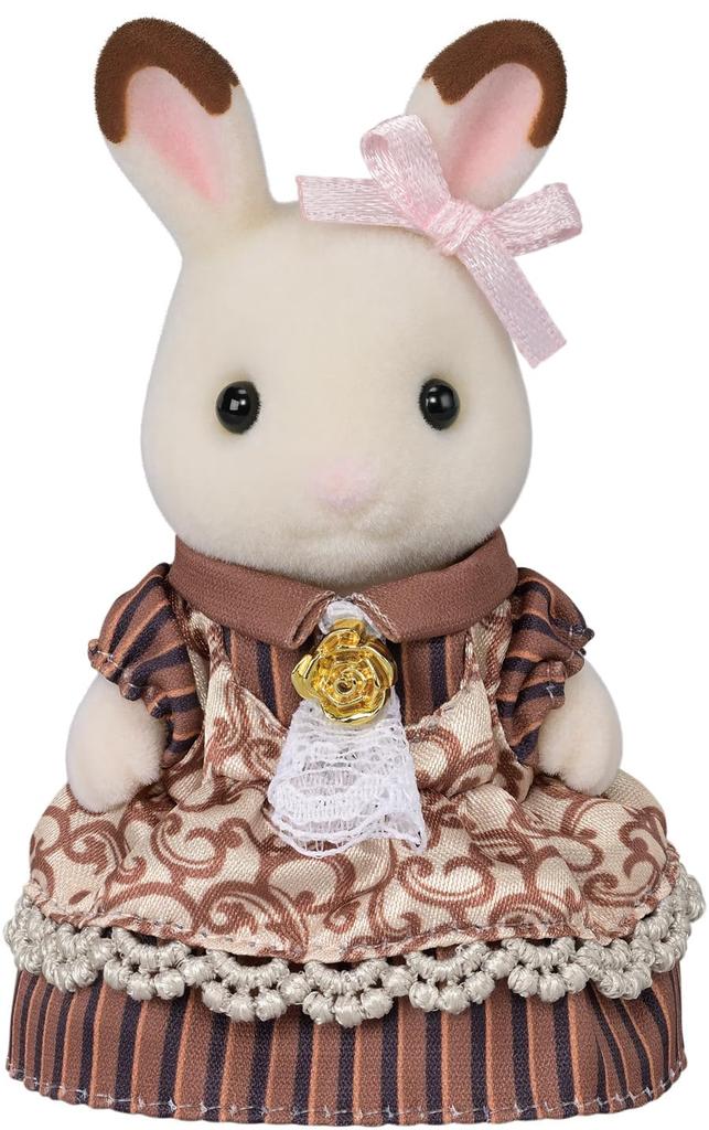 Куклы Sylvanian Families [Юбилейный набор семьи шоколадных кроликов] C-74 Сертифицировано ST, от 3 лет, Игрушечный кукольный домик, Sylvanian Families, Epoch