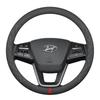 Современная замшевая оплетка руля для Elantra, Yuedong, Sonata, Fiesta, Tucson и ix35