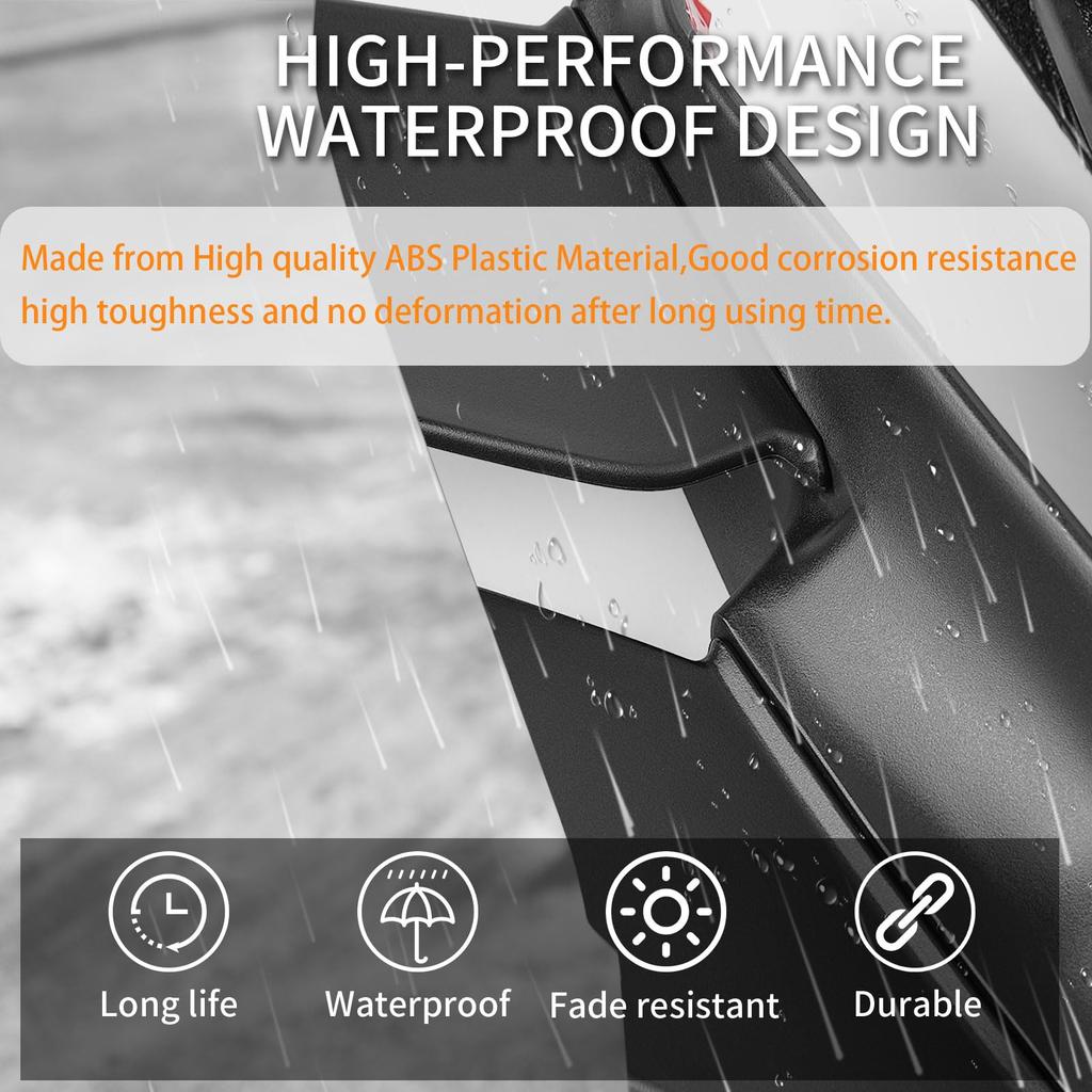 WOOGA Replacement Motorcycle Fairing Side Winglet Aerodynamic Wing Deflector Spoiler for KAWASAKI ZX25 ZX-4R/4RR23-24 21-24