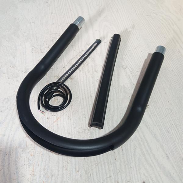 Cafe Racer Scrambler 230mm Rear Seat Frame Hoop Loop with LED Brake Turn Tail Light for HONDA for SUZUKI Motorcycle Accessories