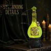 Unique Birthday Presents for Gamers Halloween Witches Brew Glitter Potion Bottle Light, Resin LED Light Up Magic Collectibles Enthusiasts Jar