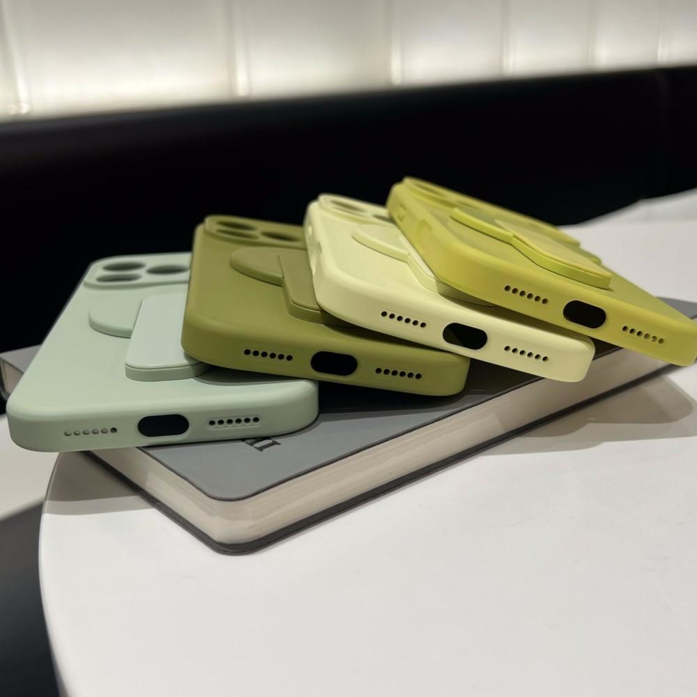 Жидкий силиконовый держатель-захват Мягкий матовый чехол для Apple iPhone 17 Air 16 Plus 15 14 13 12 Pro Max 11 2-в-1 Для чехла с покрытием Magsafe Charge