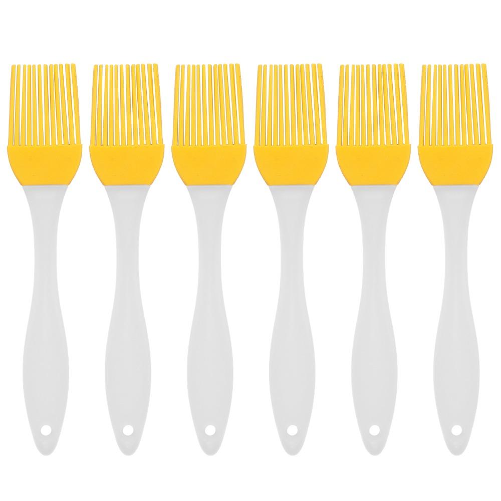 6Pcs Food Grade Grill Scrubber Heat resistance Pastry Scrubber Kitchen Gadget Basting Brush BBQ