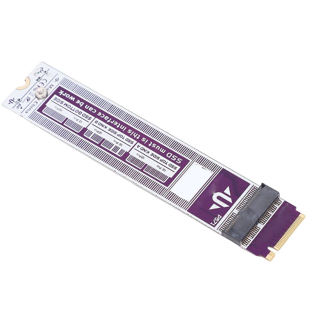 Карта-адаптер M.2 NVME SSD на 12pin 16pin Подходит для OS X Air A1465 A1466 Модуль карты-адаптера M.2 NVME SSD