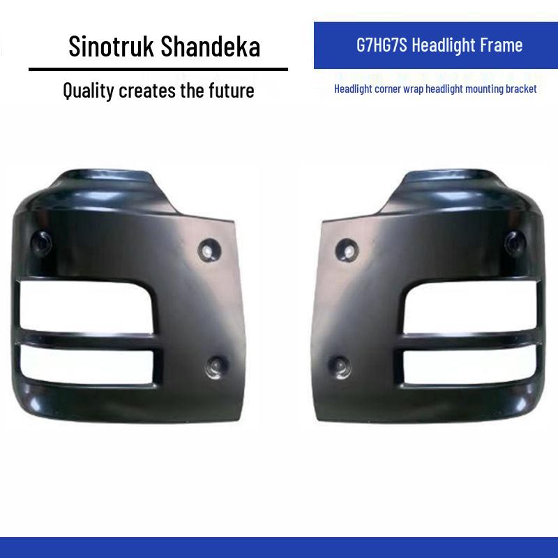 Compatible Parts for Sandeka G7H Dump Truck: Bumper Assembly, G7S Headlight Trim, C7H Corner Cover, Headlight Bracket