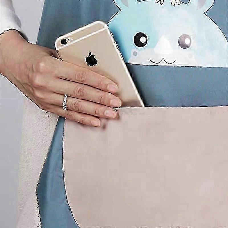 2026 Hot!! Women's waterproof and oil-resistant summer kitchen apron can wipe hands in cute fashion (pink)