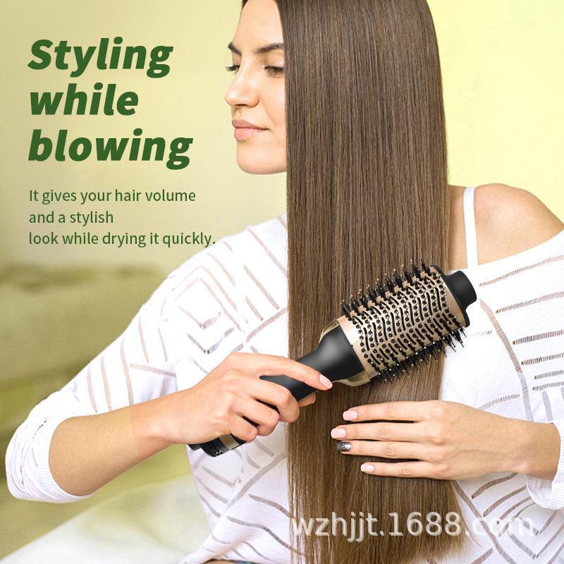 Многофункциональный фен-стайлер 4-в-1: Фен-щетка, Плойка, Выпрямитель и Расческа с отрицательными ионами