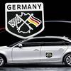 3D Aluminium Auto Car Emblem Germany German Flag Logo Grille Badge Decal Sticker