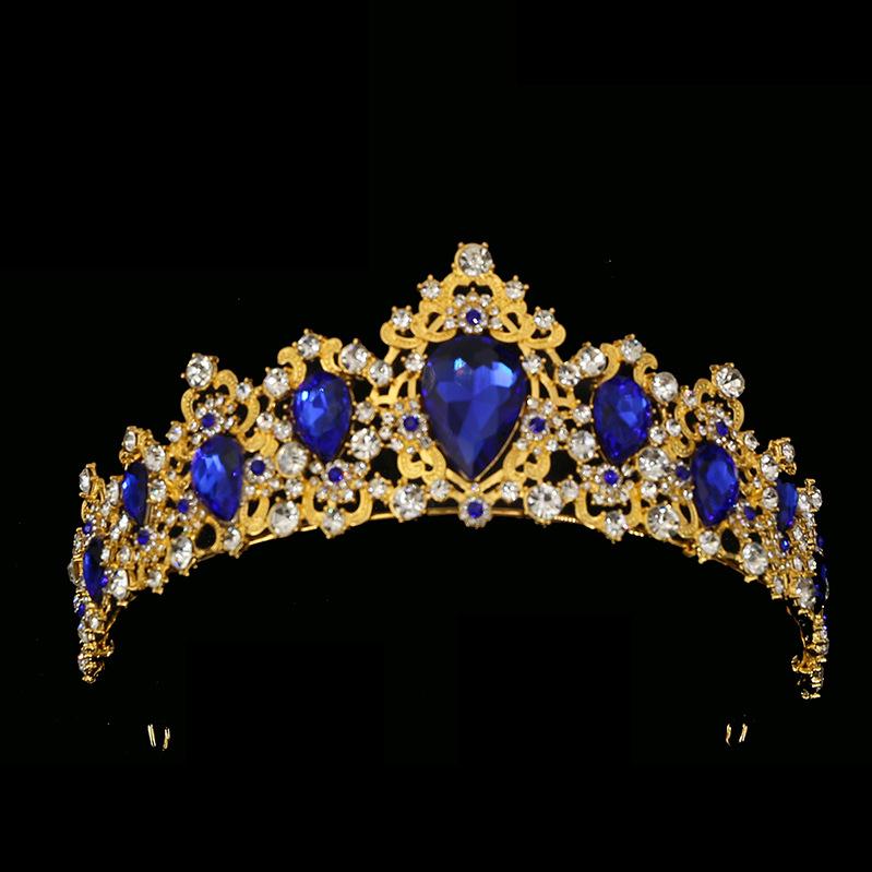 Свадебная повязка на голову из сплава в стиле ретро в стиле барокко, ювелирные изделия, новая корона на день рождения, аксессуары для волос класса люкс