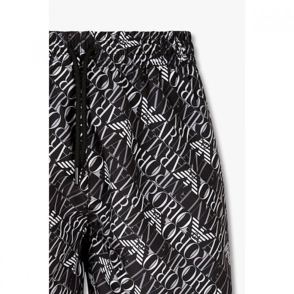 Emporio Armani Men S Diagonal Logo Swim ShortS 0816121166