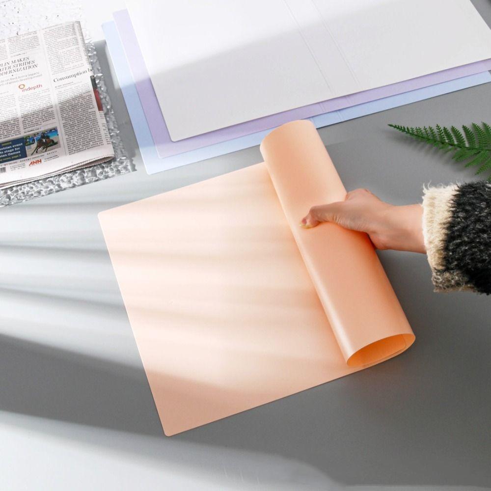 Protective Pad Anti-slip Student Desk Mats Plastic Waterproof Writing Pad Mat A3 A4 A5 A6 Sewing Cutting Mats Tablecloth