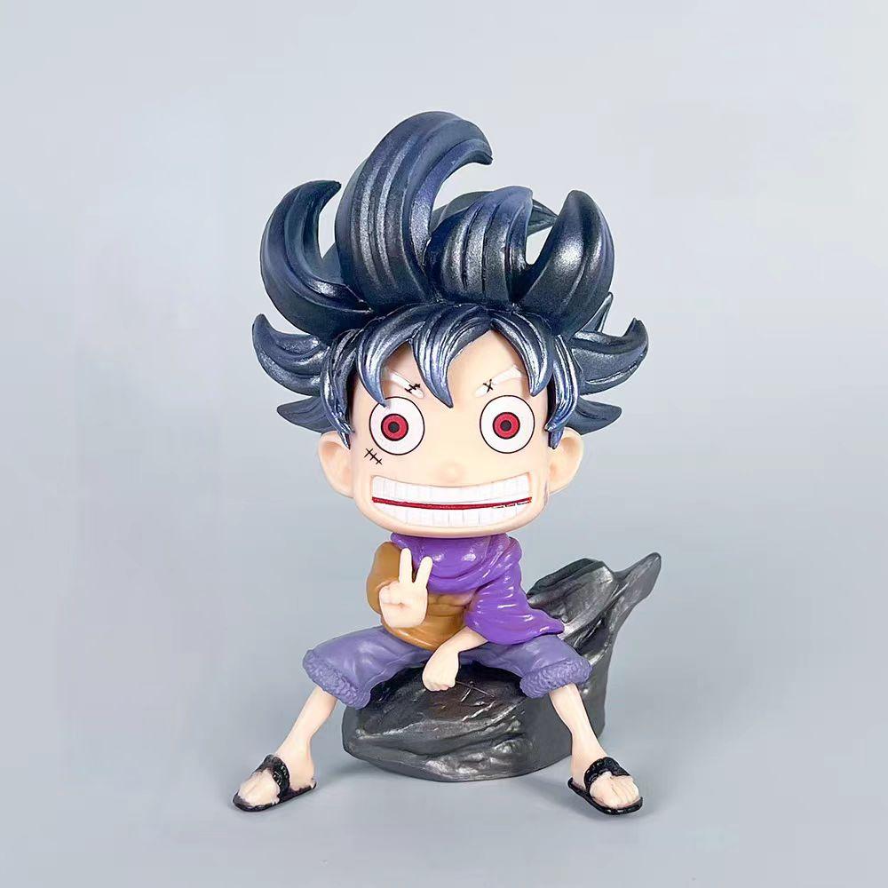 15 см Аниме Фигурка One Piece Луффи GEAR 5 Фигурка Ника Луффи Q-версия Милые Фигурки Действия Коллекционная Модель Игрушки Подарок