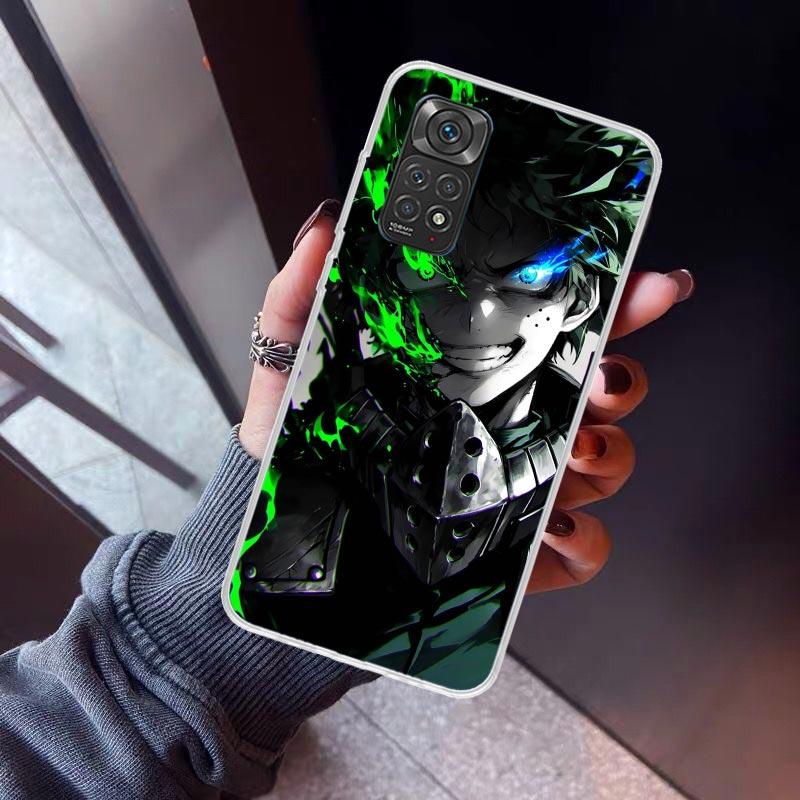 Midoriya Izuku Deku MHA My Hero Phone Case For Xiaomi Redmi Note 10 11 12 13 14 15 Pro Plus 11S 12S 14S 11T 11E 10S Soft TPU Bac