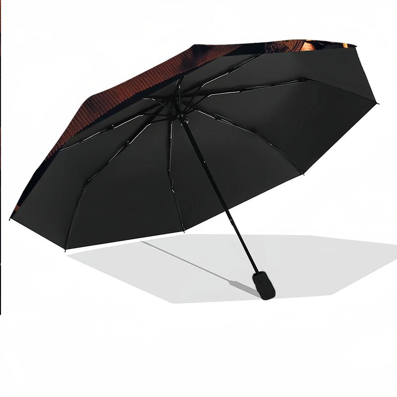 Custom Text Automatic 8 Bone Umbrella, Portable Sun Rain Protection UmbrellaA Nightmare on Elm Street Freddy Krueger