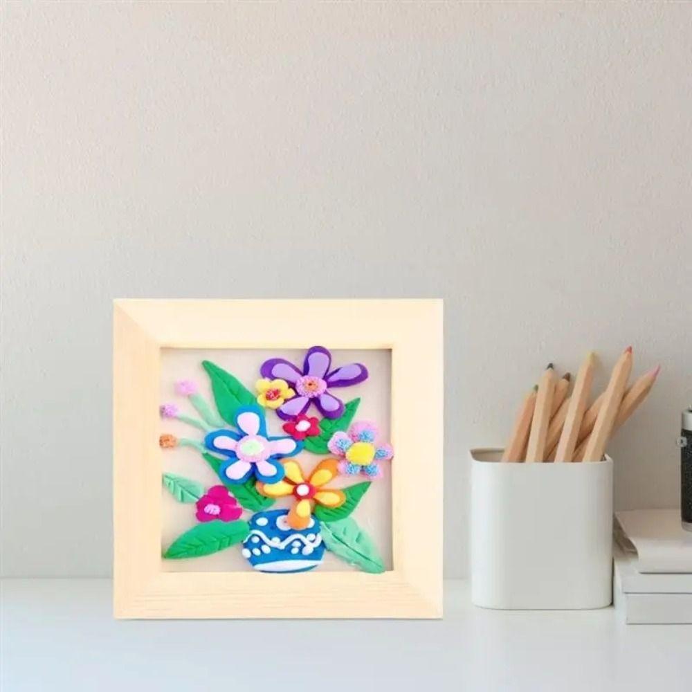 Настольное украшение Деревянные держатели для фотографий Подставка для арт-пазла Рамка для фотокарточек Детский подарок