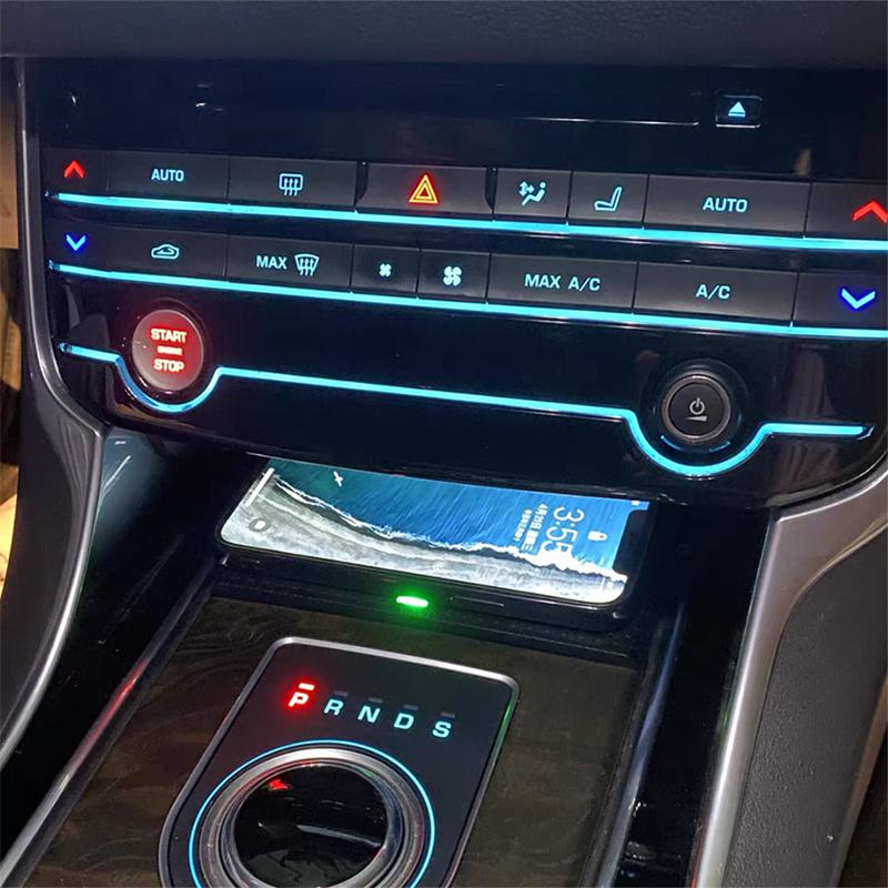 15W Car wireless charger for Jaguar XE XF XFL F-PACE 2016 2017 2018 mobile phone charger charging pad charging holder