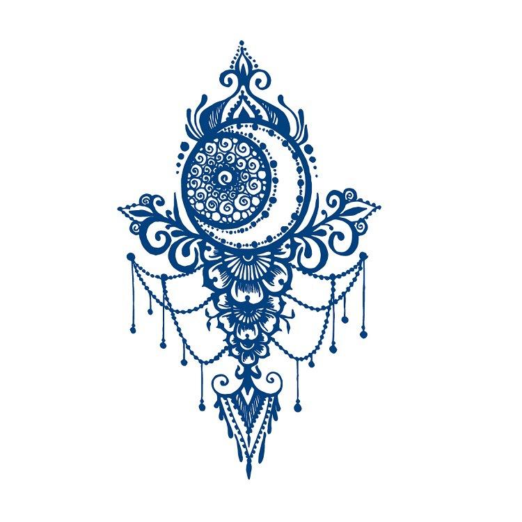 No Reflection, No Gradual Change, Xinyao Herbal Waterproof Tattoo Sticker, Male And Female Simulation Fixed Paper Sticker